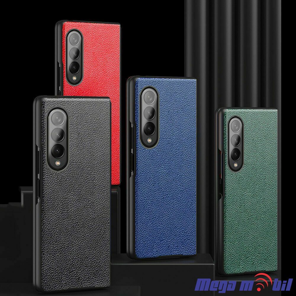 Futrola Samsung Galaxy Z Fold 4 Leather blue (predna i zadna)